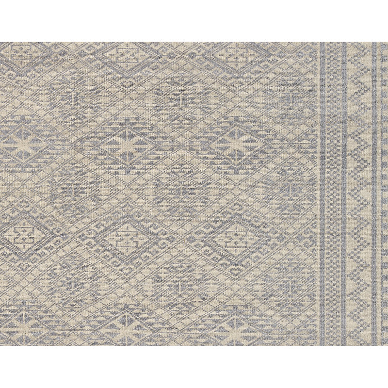 Hand-Knotted High-Quality Beige and Gray Area Rug
