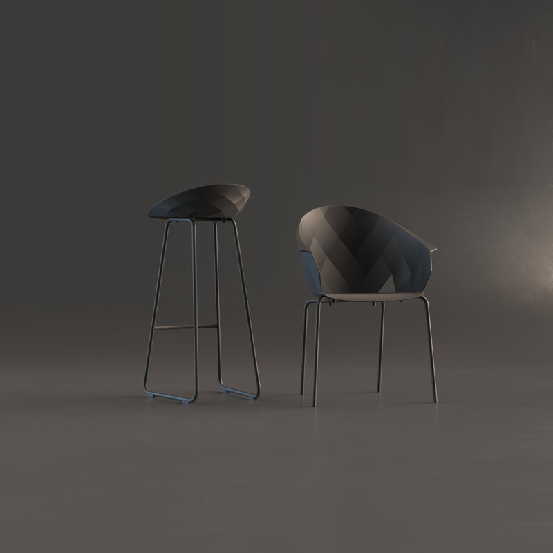 Outdoor Dining Armchair, Black