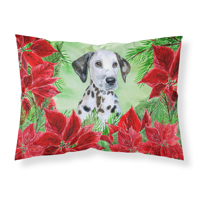 Taie d’oreiller poinsettas, Chiot Dalmatien