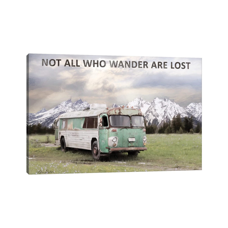 Camping In Style by Lori Deiter - Wrapped Canvas Print, 20.32 cm H x 30.48 cm W