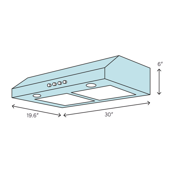 BCSD130SS by Broan - Glacier 30-Inch 300 Max Blower CFM 5 Sones Stainless  Steel Range Hood