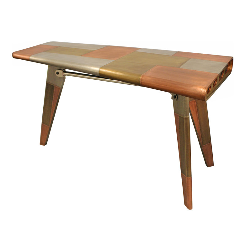 Aryhanna Metal Top Writing Desk