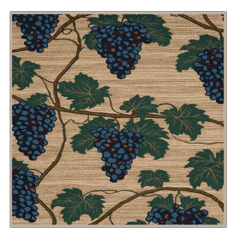 Tapis lavable raisin Muscadine, Carré 8 pi