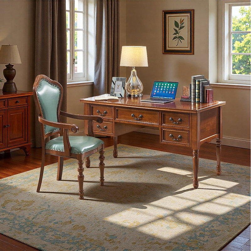 Ensemble de bureau et de chaise de style européen