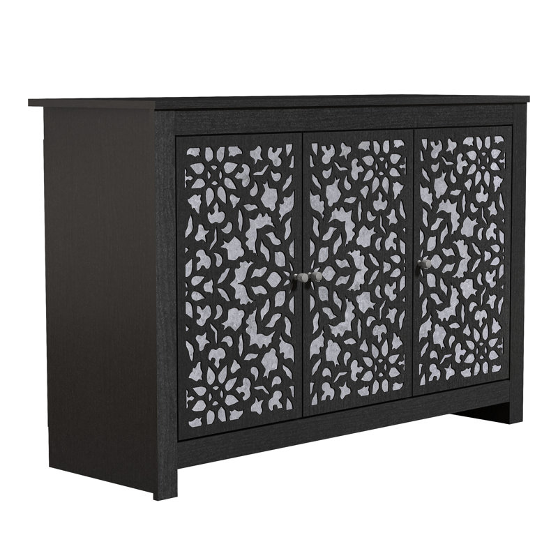Buffet de 44,3 po de largeur Arrastia, Barli, Brun / Beige / Vert