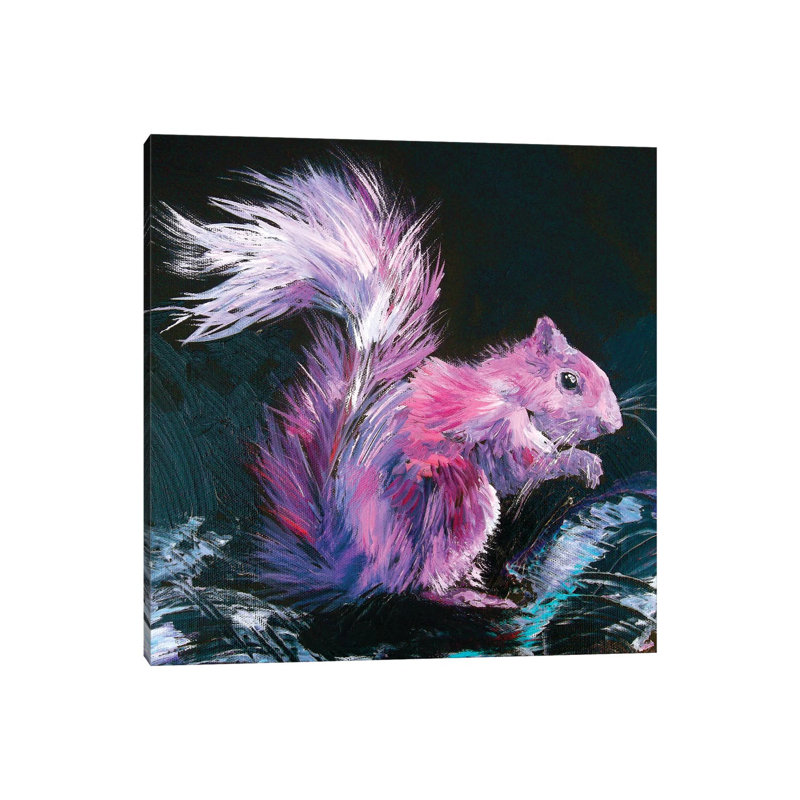 Pink Squirrel by Lindsey Dahl - Wrapped Canvas Print, 93.98 cm H x 93.98 cm W x 1.91 cm D
