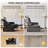 Olar 6-seater Chenille Oversized Modular Power Recliner Sofa With Headrest Deep Cloud Couch With Table Charging Cup Holders Convertible U-shaped Sectional With 2 Storage Ottomans-618611385
