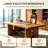 Solid Wood Desk – Rectangular Computer Desk for Home and Office-1652332617