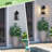 2-Light 18 In. Black Outdoor Wall Lantern Sconce Farmhouse Hardwired Wall Mounted Light Fixture-935859063