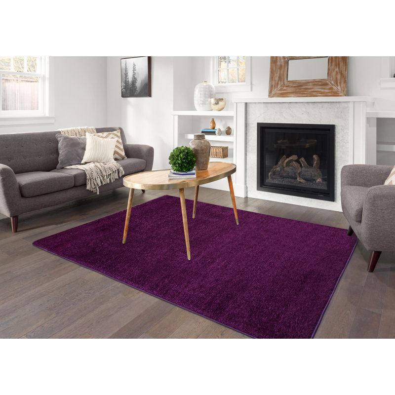 Gryb Solid Colour Shag Area Rug, Rectangle 200 x 290cm