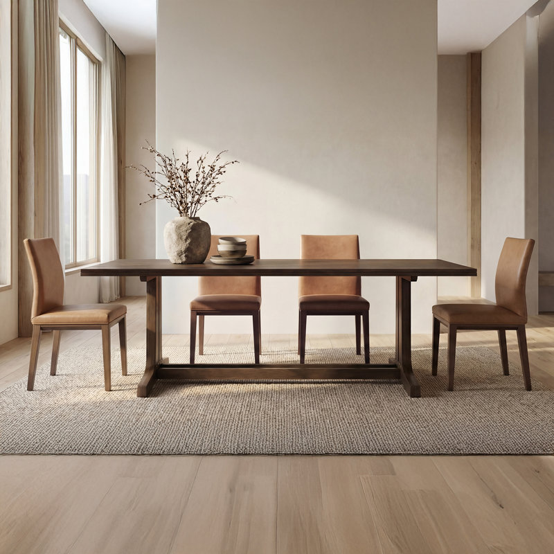 Arden Leather Dining Chair, Brown