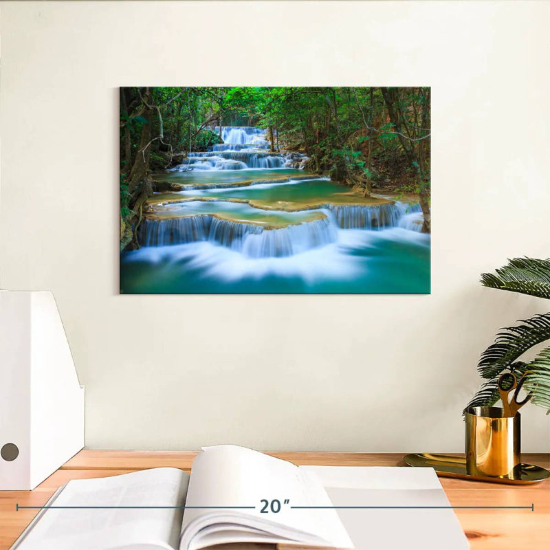 La cascade d'Erawan de Kerrick Kanchanaburi, H 8 po x l 12 po