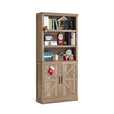 Floor Standing Bookcases with Doors and Adjustable Shelves