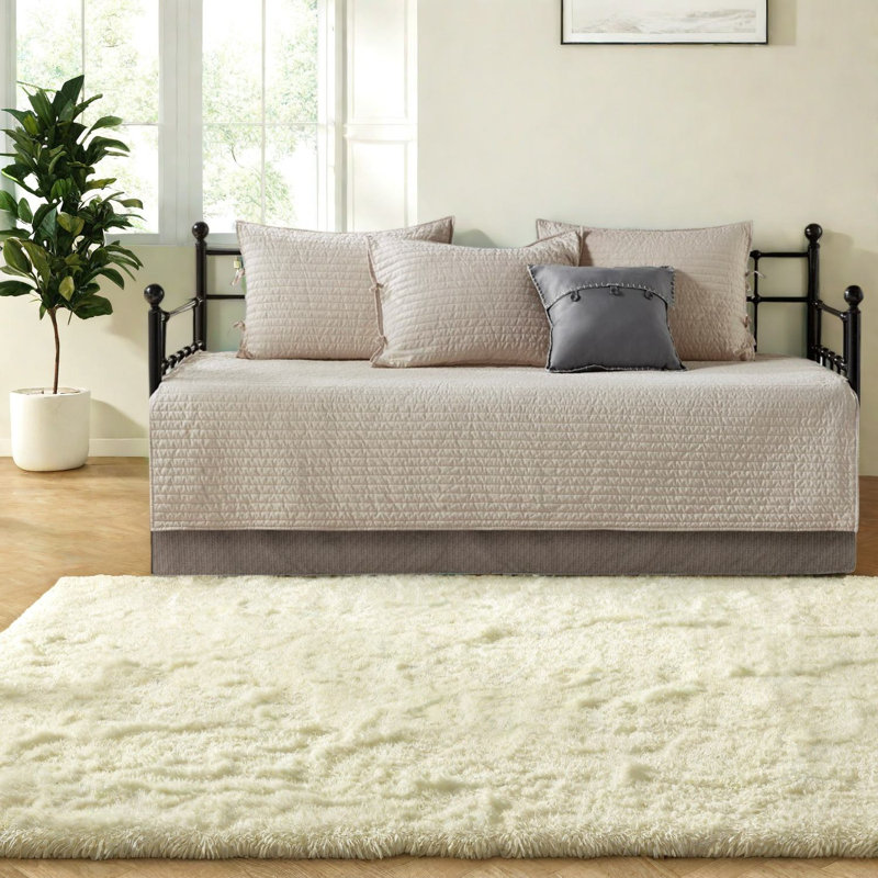 Ensemble de literie réversible en tissu écossais de polyester, style chalet rustique, idéal pour les lits de jour à la maison