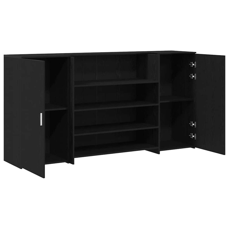 Camariah Standing Desk, 103.5cm H x 200cm W x 50cm D, Black Oak