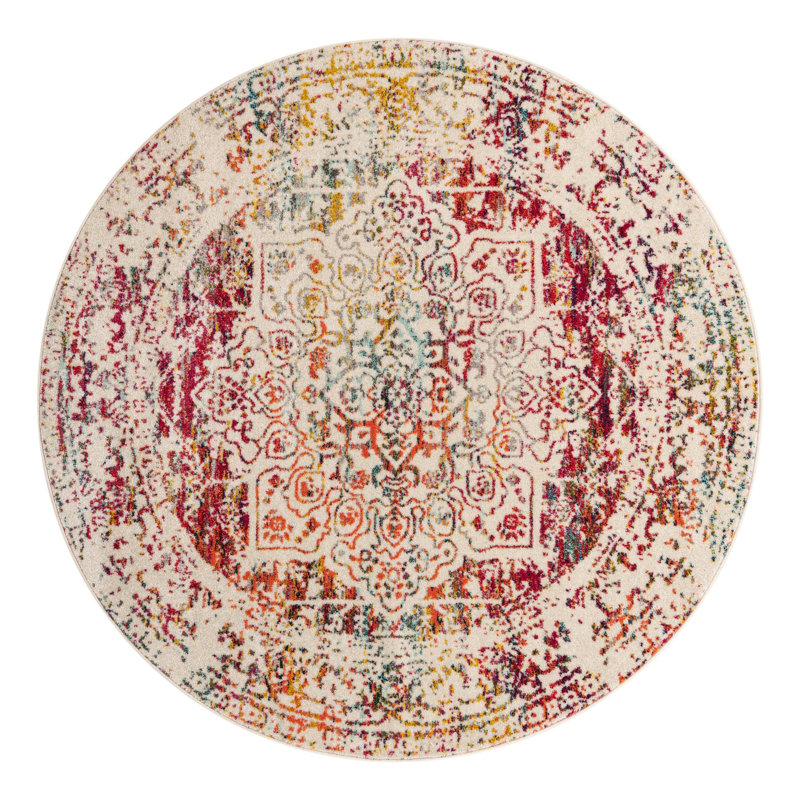 Tapis oriental Lucile, Rond 7 pi 1 po