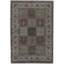 Wool Oriental Area Rug in Brown/Ivory/Burgundy