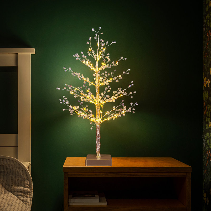  Érable illuminé 24 po pour décorations d'automne, USB et à piles avec lumières de table à minuterie pour la fête intérieure