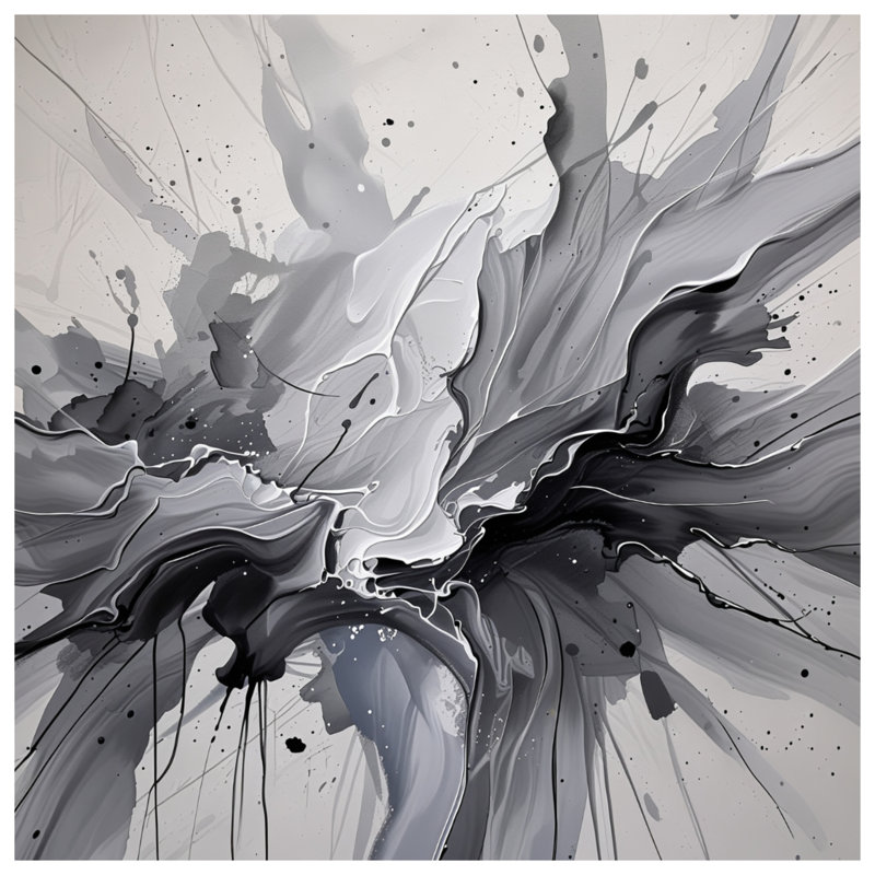 Coussin décoratif abstrait, coussins double face Art, 16 x 16 inches