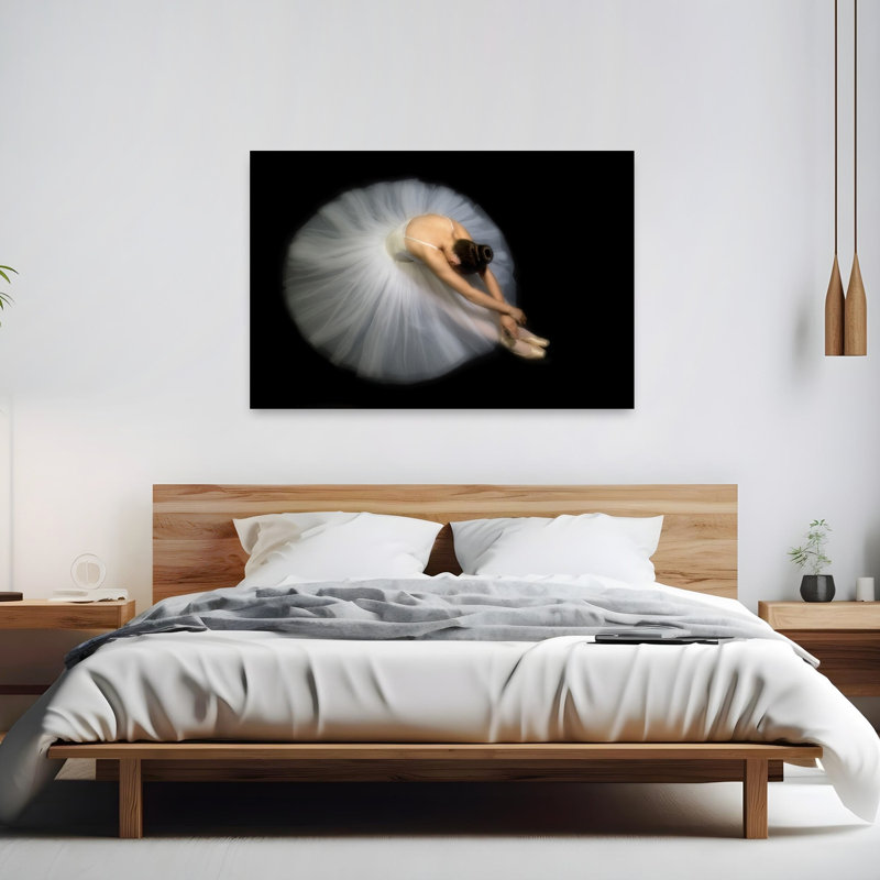 «Elegant Ballerina Pose Classic Elegant Serene», reproduction d'art murale, H 40 po x l 60 po
