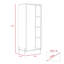 Saige 1 -Door 6 -Shelf Storage Cabinet