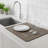 Hide Stain Rubber Backed Absorbent Coffee Mat for Kitchen Counter Fits Under Coffee Maker & Machine
