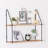 Hoko 2 Piece Tiered Shelf with Adjustable Shelves