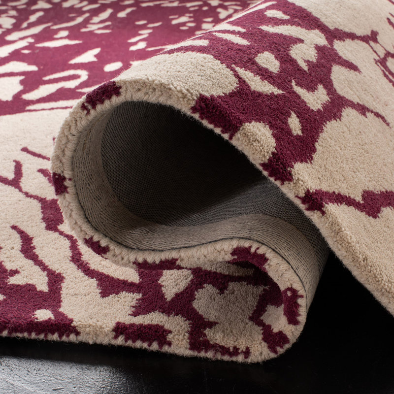 Wimborne Hand Tufted Wool Abstract Rug, Round 5'