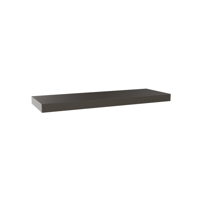 Painted Wood Floating Shelf, Brown