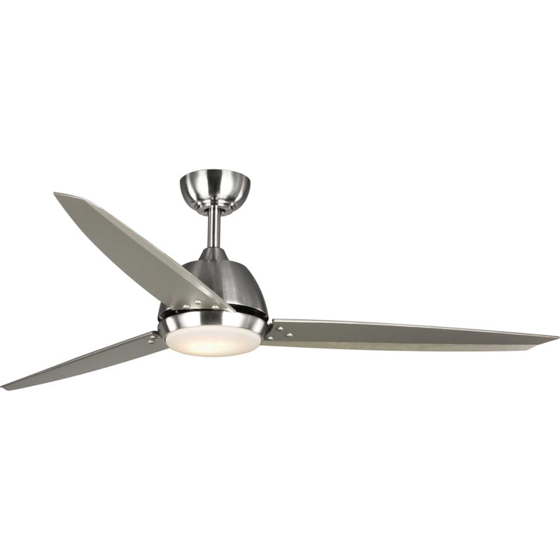 Vickey 60'' Ceiling Fan with LED Lights, Brushed Nickel