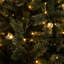 7.5Ft. Artificial Christmas Tree With 450 Warm White Clear Globe Bulbs And LED Lights
