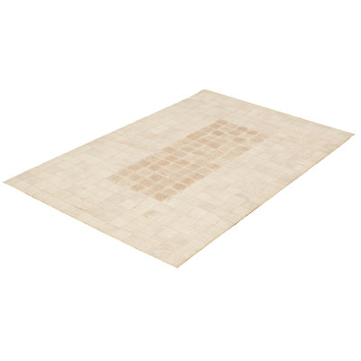 Cowhide Geometric Indoor Rug