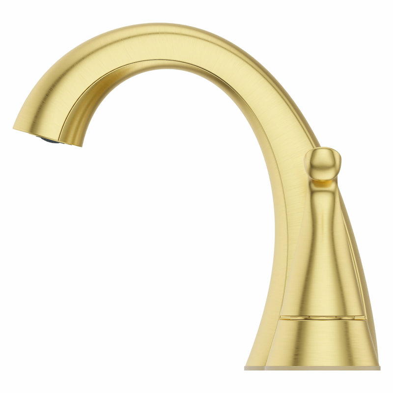 Willa Centerset Bathroom Faucet with Drain Assembly, Brushed Gold