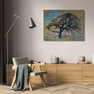 «Apple Tree, Pointillist Version» par Piet Mondrian - Art mural sur toile tendue avec châssis