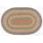 Earth Rugs Oval Accent Rug Multi Color Handwoven Braided Jute Rustic Farmhouse Style-1061472321