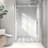 5476 Brushed Frameless One Fixed And One Shifted Shower Door, 70MM 304 Stainless Steel Large Pulleys With Adjustable Soft Closing Function,With Nano Easy Cleaning And Stick Explosion-Proof Menbrance-113931027