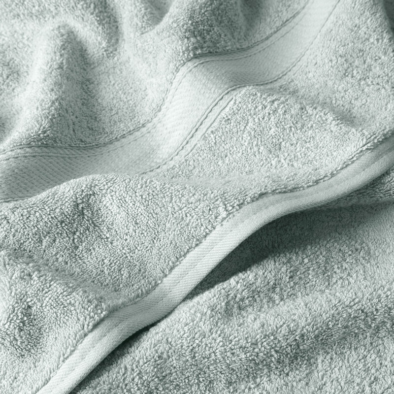 Scotia Egyptian Cotton Bath Towel Set, Sea Foam, 3Pc Towel Set  (1Bath, 1Hand, 1Face)