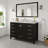 Minnich 42"W X 22"D Espresso Bathroom Vanity With White Carrara Quartz Countertop And Undermount Porcelain Sink