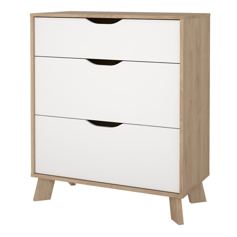 Ralfi 78.7cm W 3 - Drawer Chest of Drawers