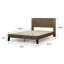 Matelas en mousse viscoélastique imprégnée de gel 10 po et lit plateforme en bois massif Marvelwood-417005142-417005143