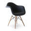 Chaise Daw - Rembourrée en fibre de verre, cachemire et granit gris foncé