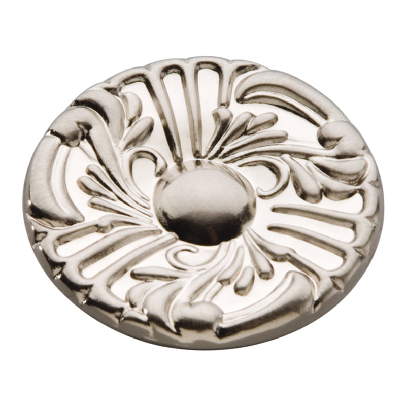 Poignée champignon Cavalier, Nickel satiné