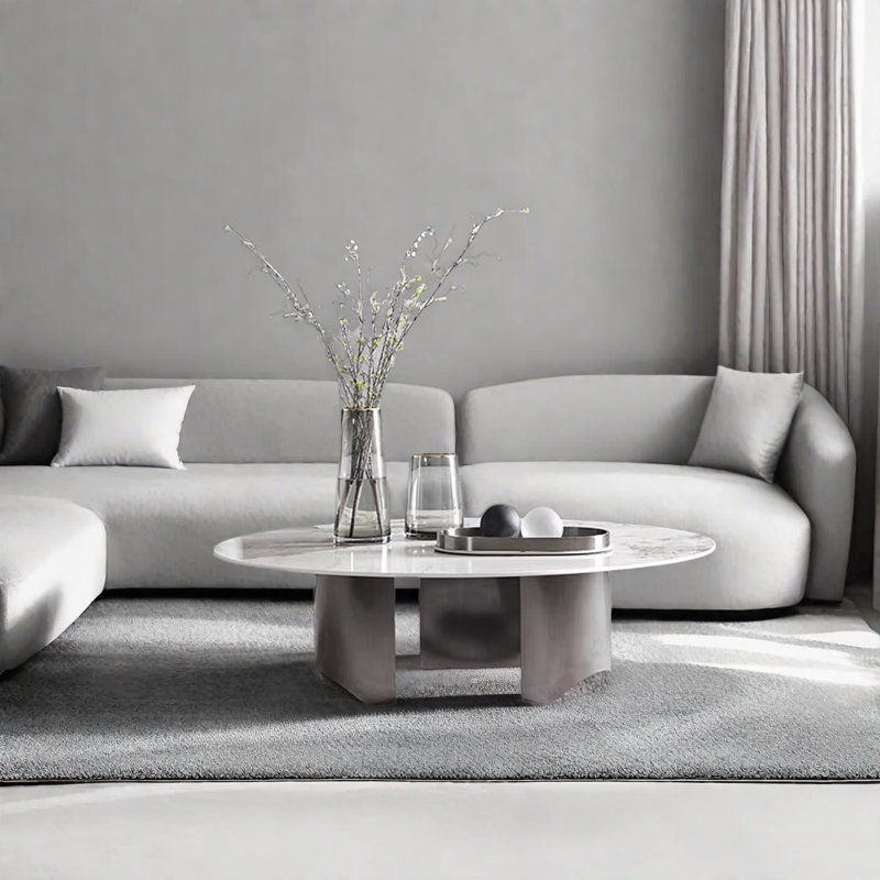 Table basse Minimalist, H 15 po x L 39,4 po x l 39,4 po