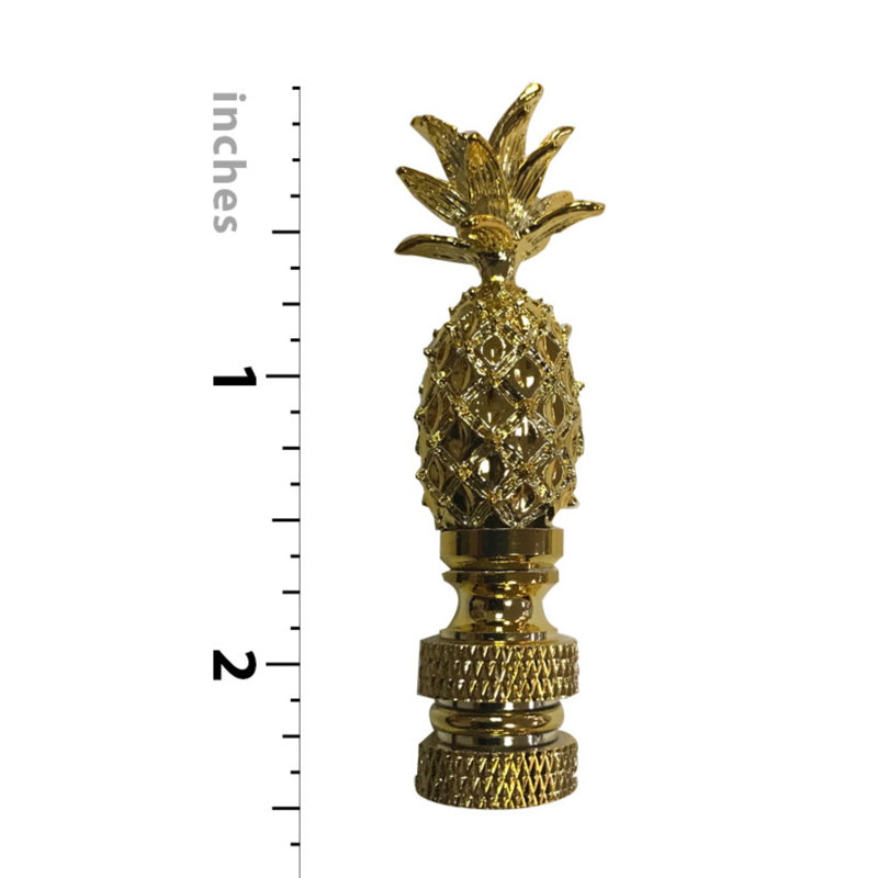 Faîteau de lampe ananas, Laiton poli