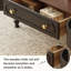 Table basse rétro ovale multifonctionnelle avec rangement
