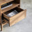 Twist 46cm W Solid Wood Bedside Table