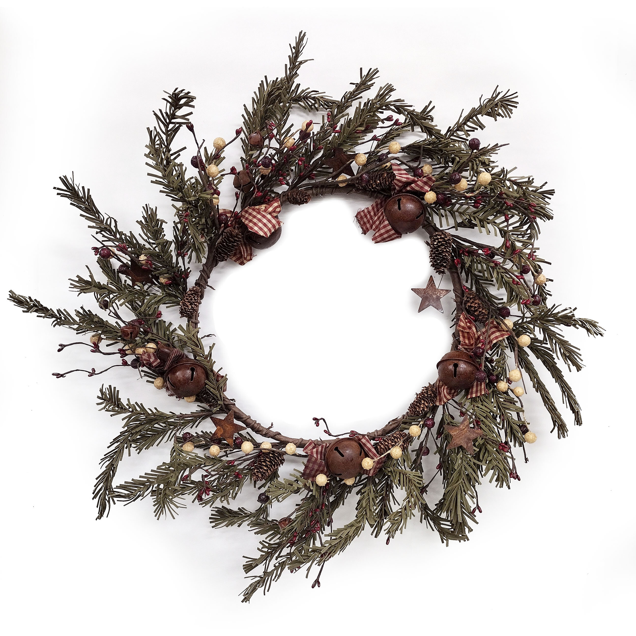 The Holiday Aisle® Faux Pine 22'' Wreath & Reviews | Wayfair