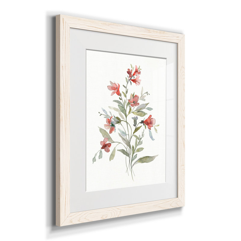 Pretty Pampas I - Cadre photo, reproduction d'art sur papier, H 24 po x l 18 po x P 1,5 po, Blanc