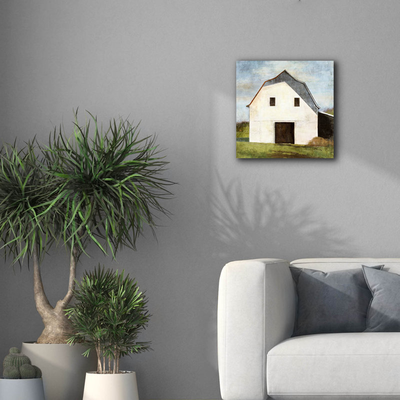 " Hay Barn " by Suzanne Nicoll, 18" H x 18" W x 0.75" D