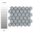 Hudson Due 2" Hex 10-7/8 " x 12-5/8 " Porcelain Mosaic Floor and Wall Tile-1821852928